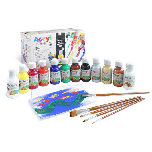 Primo 19-Piece Acrylic Paint set