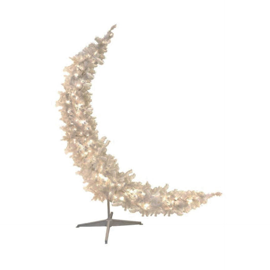 Ramadan Crescent White With Led 180cm