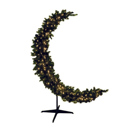 Ramadan Crescent Green With Led 180 cm