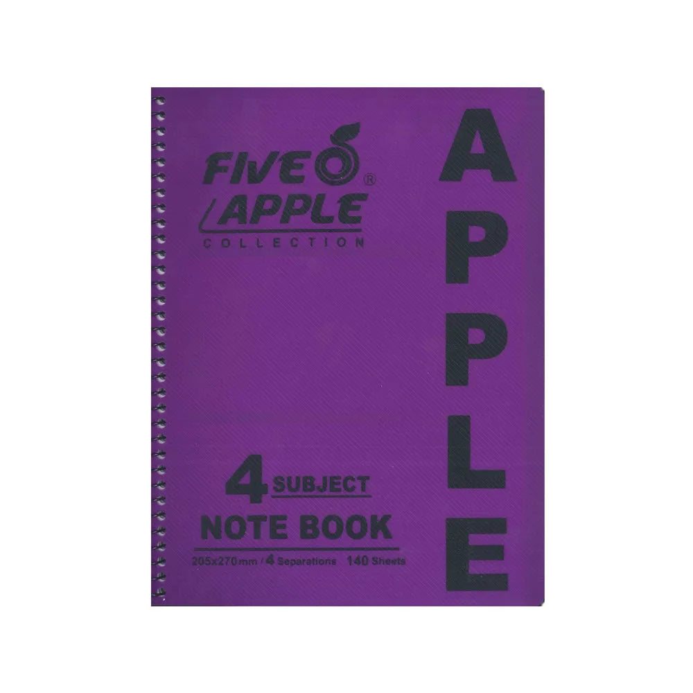 Five Apple Notebook A5 Size