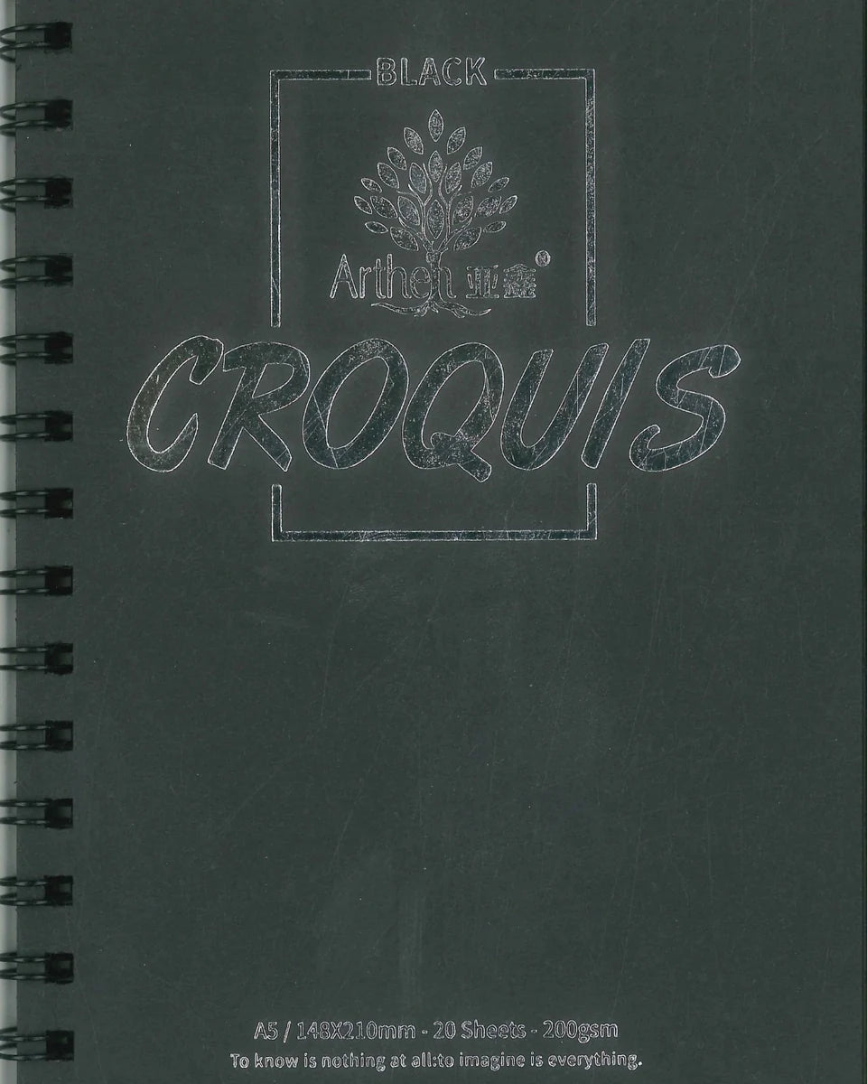 Croquis Black paper sketchbook A4/A5