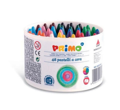 Primo jumbo wax crayons 48