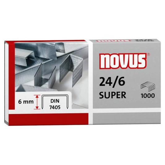 Novus 24/6 Staples 6 mm