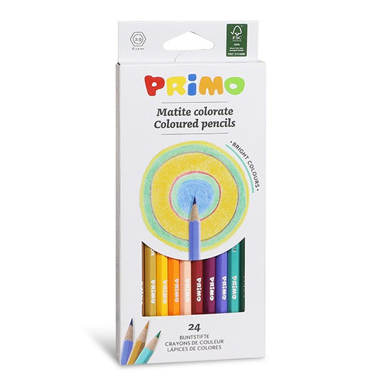 Primo Coloured pencils 24 hexagonal