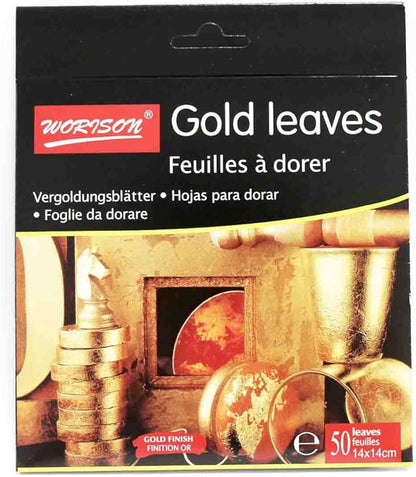 Worison Gold Leaves 50pcs Pack