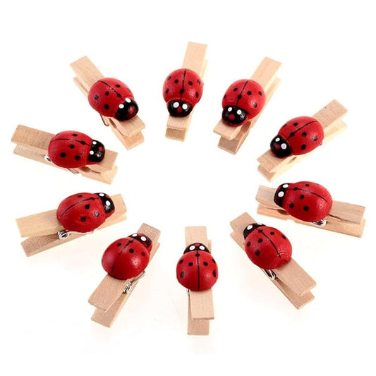 Ladybug Wooden Pegs