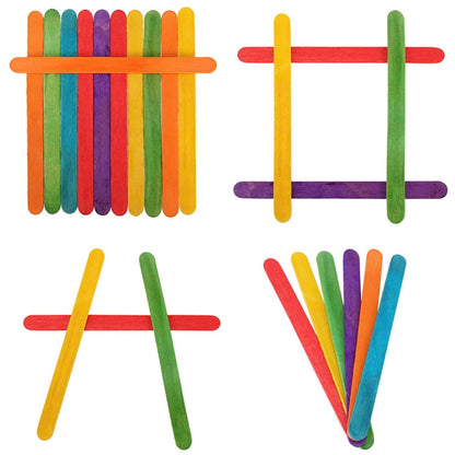 Colored Craft Sticks Wooden