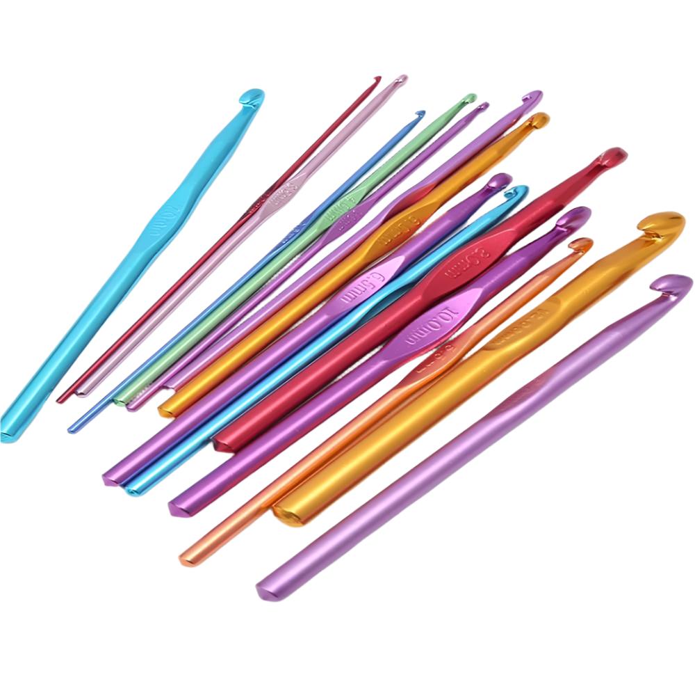 Colorful Aluminum Crochet Hooks