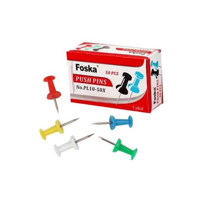 Foska Push Pins 50 Pcs