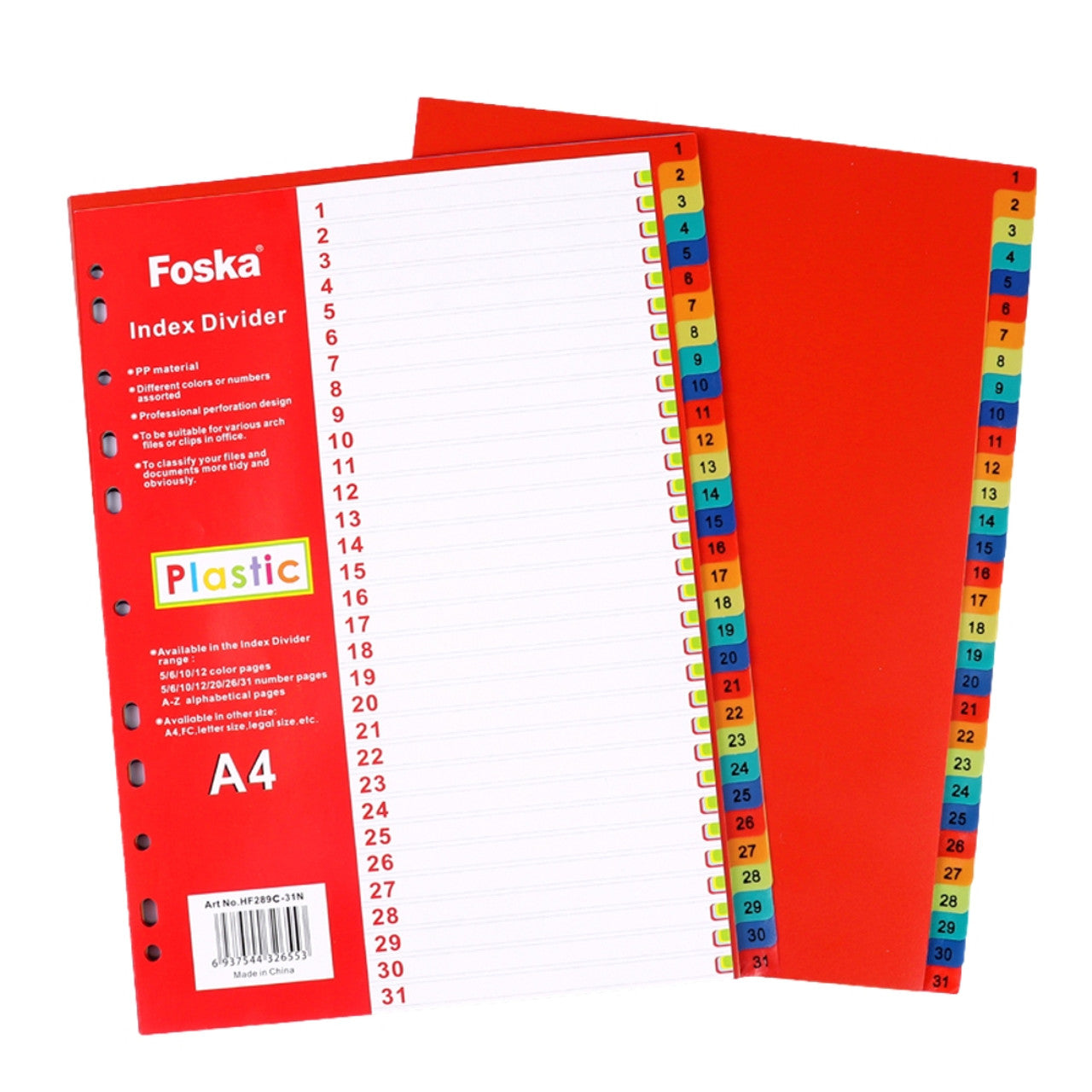 Foska Index Divider Plastic