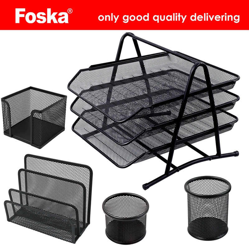 Foska Metal Mesh Office Set