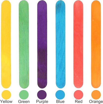 Colored Craft Sticks Wooden