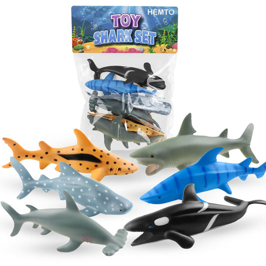 Toy Shark Set -6 Pack