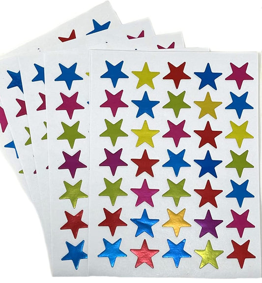 Small Foil Star Stickers For Kids Reward-Pack Of Stickers