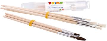 Primo 10 brushes round-and flat-tipped