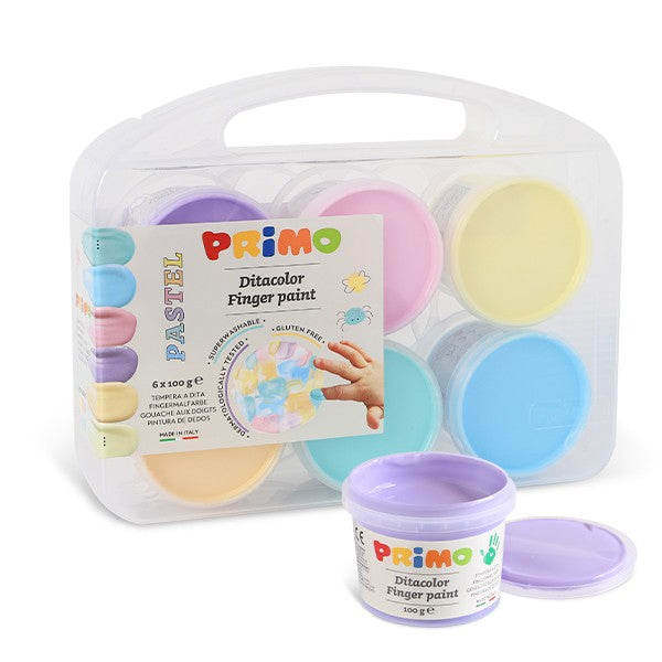 Primo Finger paint Pastel special colours 6 colours