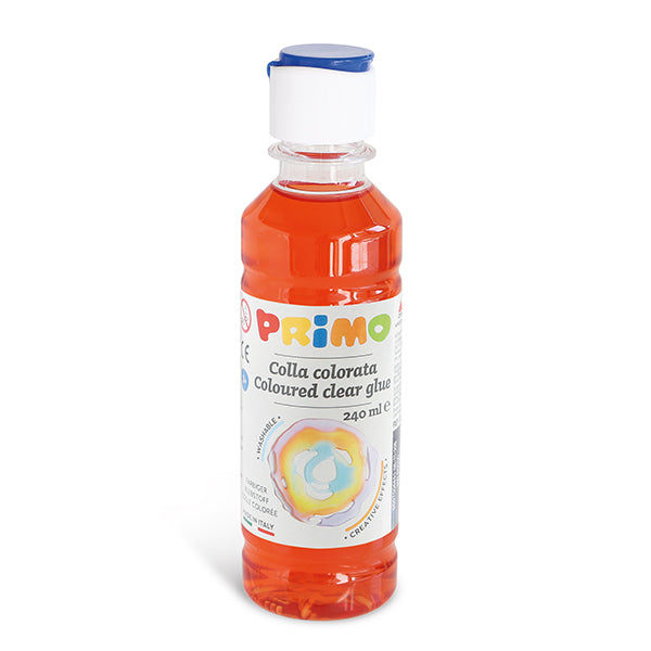 Primo Coloured clear glue Bottle- 240ml