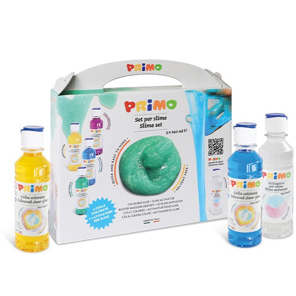 Primo Coloured clear glue Slime set