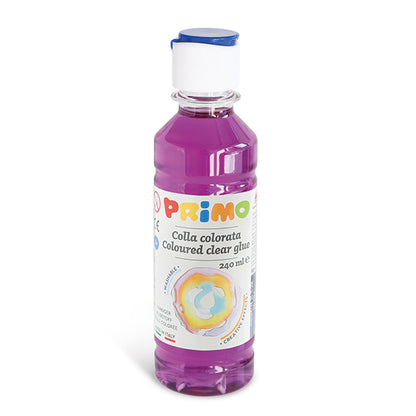 Primo Coloured clear glue Bottle- 240ml