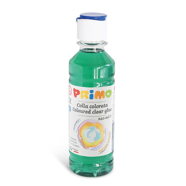 Primo Coloured clear glue Bottle- 240ml