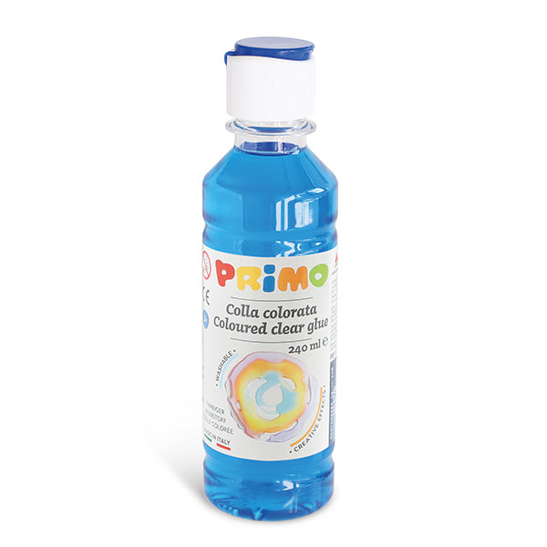 Primo Coloured clear glue Bottle- 240ml