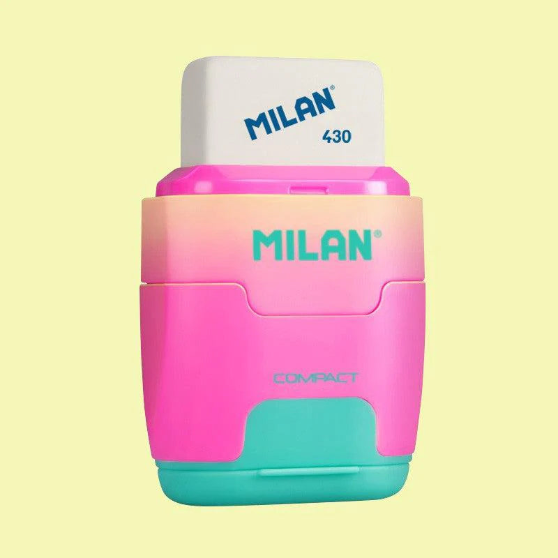 Milan Compact Sunset Eraser & Sharpener – Random Color