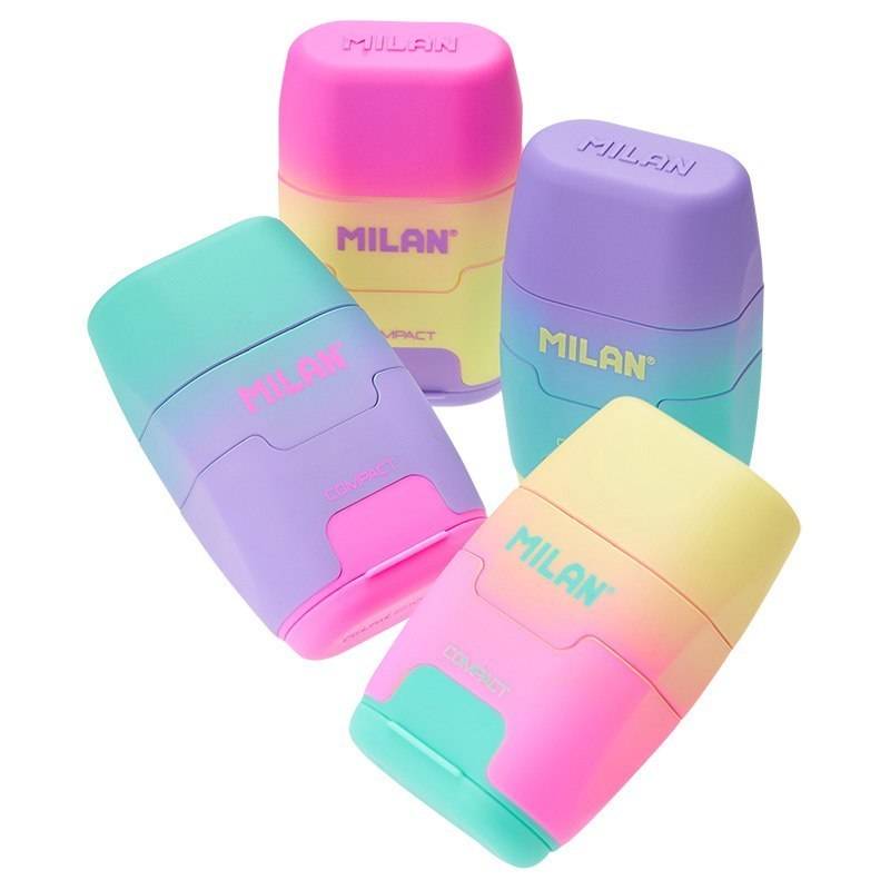 Milan Compact Sunset Eraser & Sharpener – Random Color