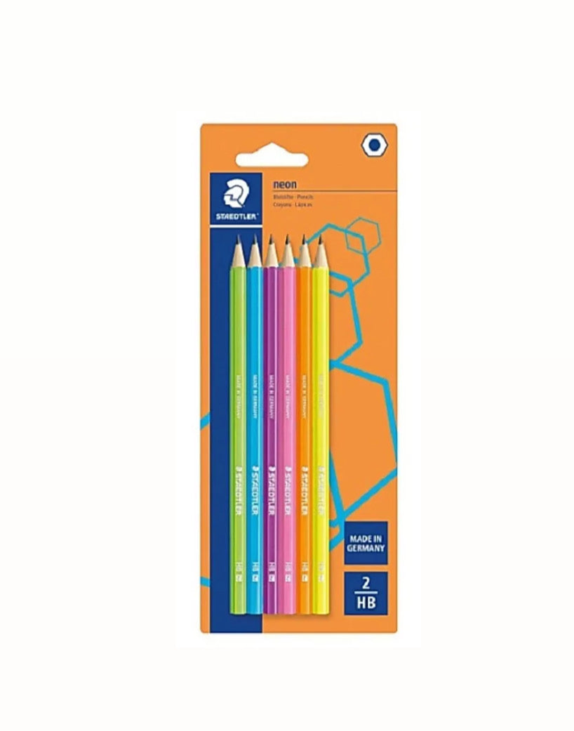 Staedtler Neon pencils -2 hb -Set Of 5