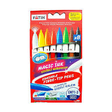 Fatih Magic Ink Fibre Tip Pens 8 colors