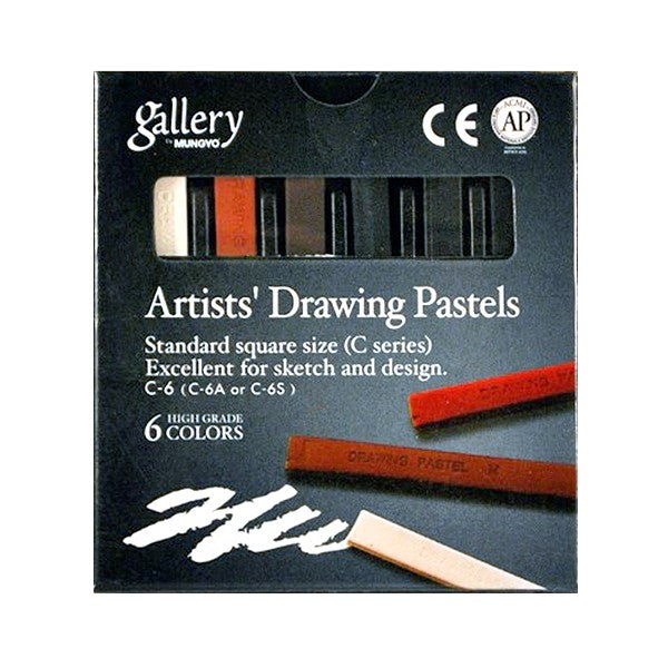 Mungyo Gallery Artists Drawing Pastels-set of 6