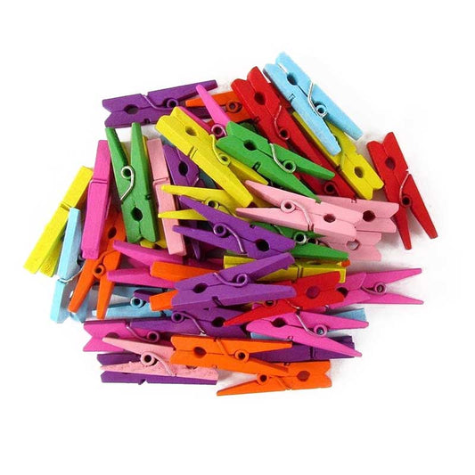 Multicolour Wooden Pegs