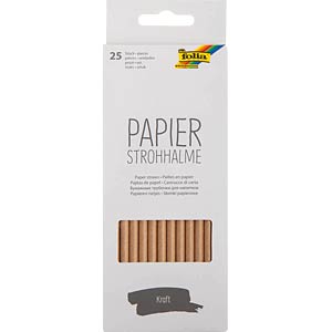 Folia Brown Paper Straw-200 mm