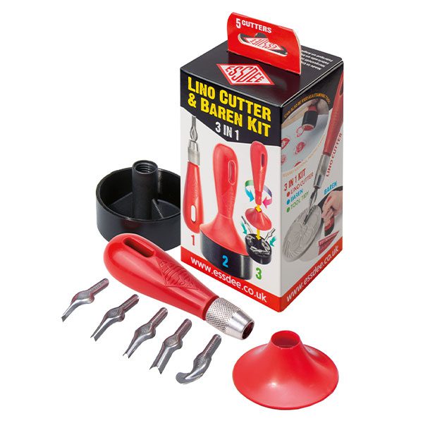 3 in 1 Lino Cutter and Baren Kit