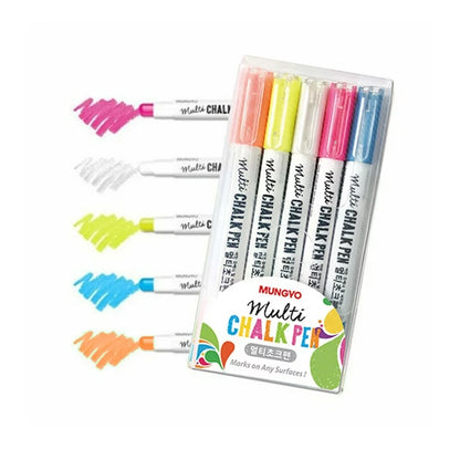 Mungyo Multi Chalk Pen-set of 5