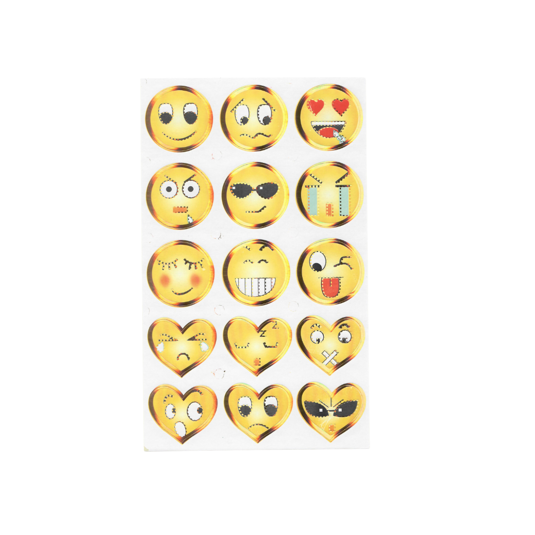 Emoji Face Stickers -Large