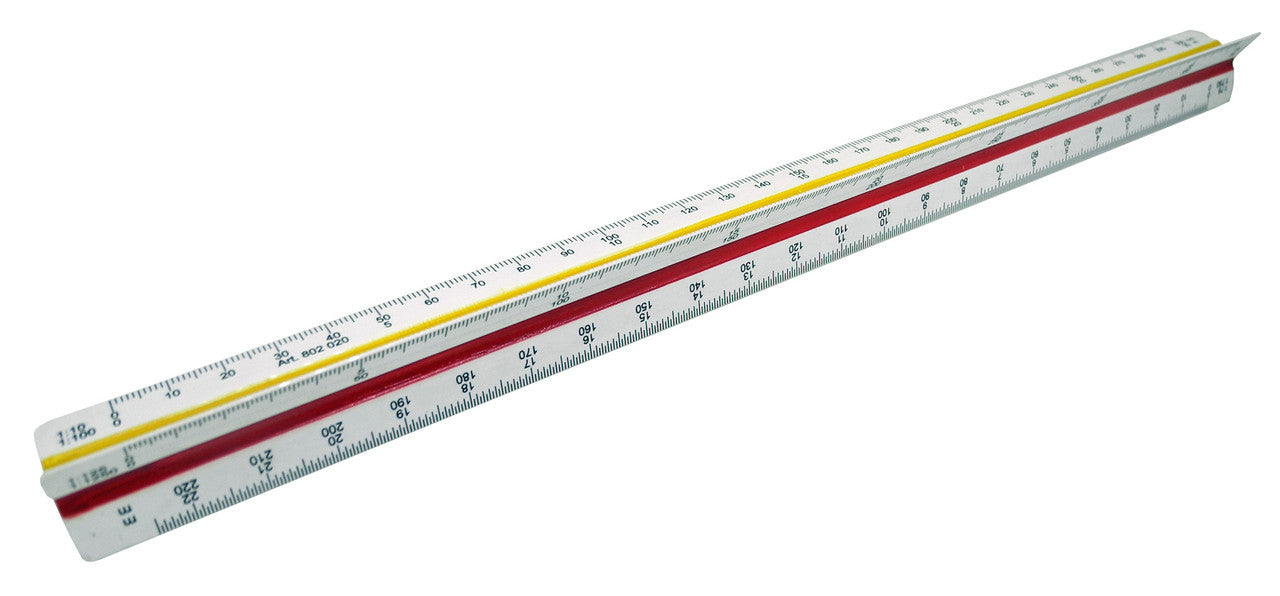 Plastic Triangular Scale Ruler Drafting Tool -30cm