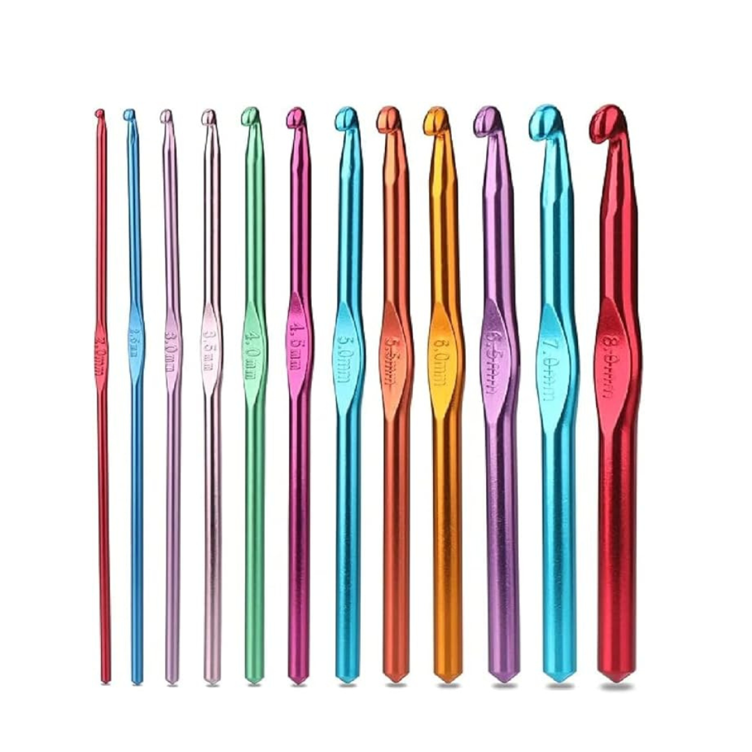 Colorful Aluminum Crochet Hooks