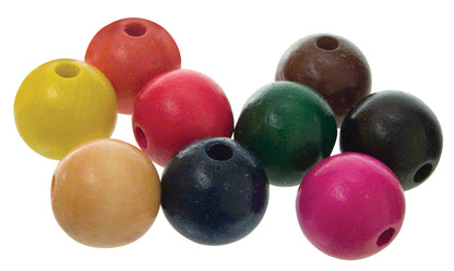 Assorted Color Wood Beads 8 mm