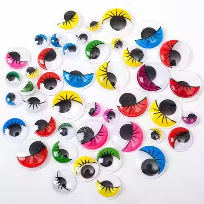 Mite Wiggle Eyes Assorted Colors 12mm