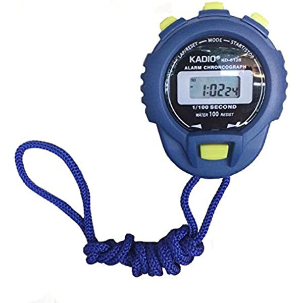 Kadio Kd-6128 Chronograph Quartz Lcd Digital Timer Stopwatch