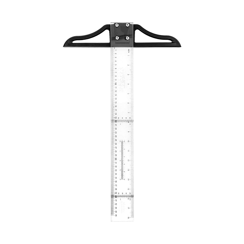 Plastic T-Square Ruler With Acrylic Head & Bag