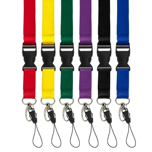 Lanyards for ID Badges Holder  Neck Strap Lanyard with Safety Breakaway Buckle and Detachable Swivel Hooks