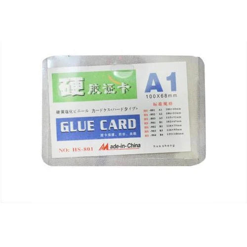 Clear Plastic Horizontal Name Badge ID Card Holders